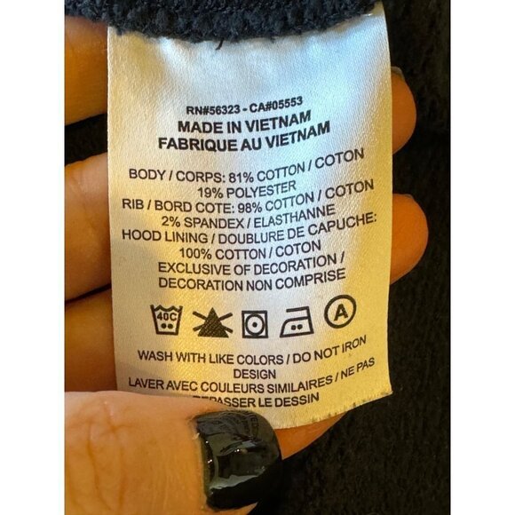 Nike Hoodie Womens S Black City Pullover Cotton Athleisure Sports Sweatshirt - Picture 10 of 10